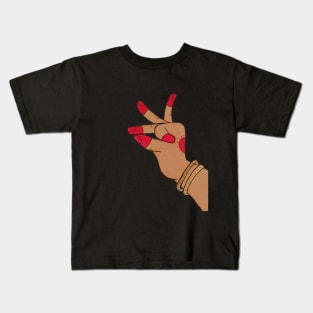 Bharatanatyam dance Mudra hand gesture Kids T-Shirt